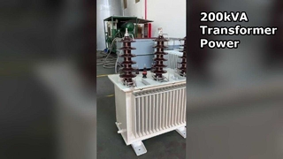 200kVA, 11/0.4kV oil-immersed distribution transformer  
